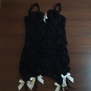 Victoria's Secret Black 34C Lace Corset